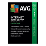AVG Internet Security for PC, Android, Mac, and iOS – 10 Devices / 1 Year Global Key