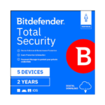 Bitdefender Total Security Protection Suite for Five Devices Two Years