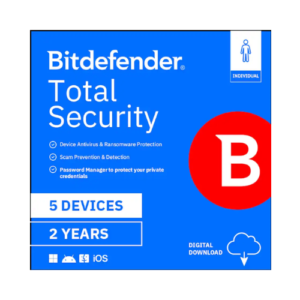 Bitdefender Total Security Protection Suite for Five Devices Two Years