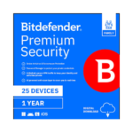 Bitdefender Premium Security Family Protection for Twenty Five Devices One Year