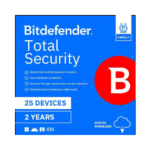 Bitdefender Total Security Family Protection for Twenty Five Devices Two Years