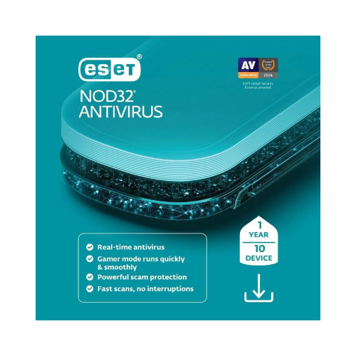 ESET NOD32 Antivirus 2026 Security Protection for Ten Devices One Year
