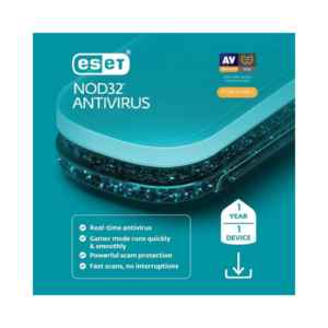 ESET NOD32 Antivirus 2026 Protection Software for One Device One Year