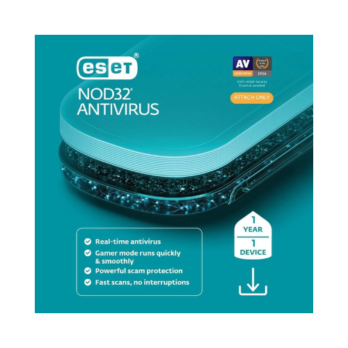 ESET NOD32 Antivirus 2026 Protection Software for One Device One Year