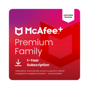 McAfee Plus Family Premium Protection for Complete Family Security