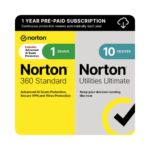 Norton 360 Standard with Utilities Ultimate Security for One Device