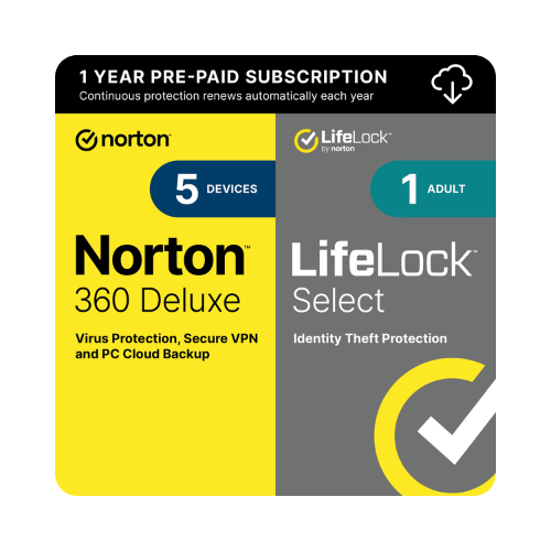 Norton 360 with LifeLock Select Complete Identity and Device Protection